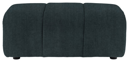 Gallery Direct Como Footstool in Verona Topaz upholstery, product view