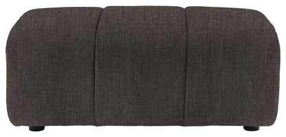 Gallery Direct Como Footstool in Willow Magnet upholstery, product view