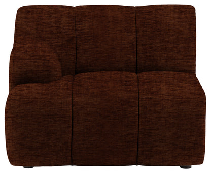 Gallery Direct Como LH Arm Module in Celine Brandy upholstery, product view