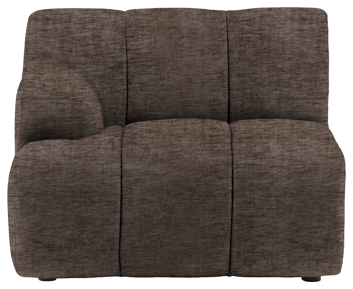 Gallery Direct Como LH Arm Module in Celine Shadow upholstery, product view