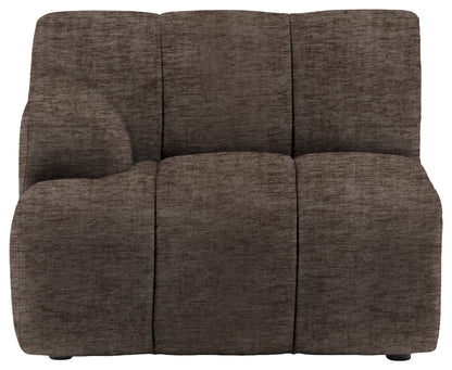 Gallery Direct Como LH Arm Module in Celine Shadow upholstery, product view