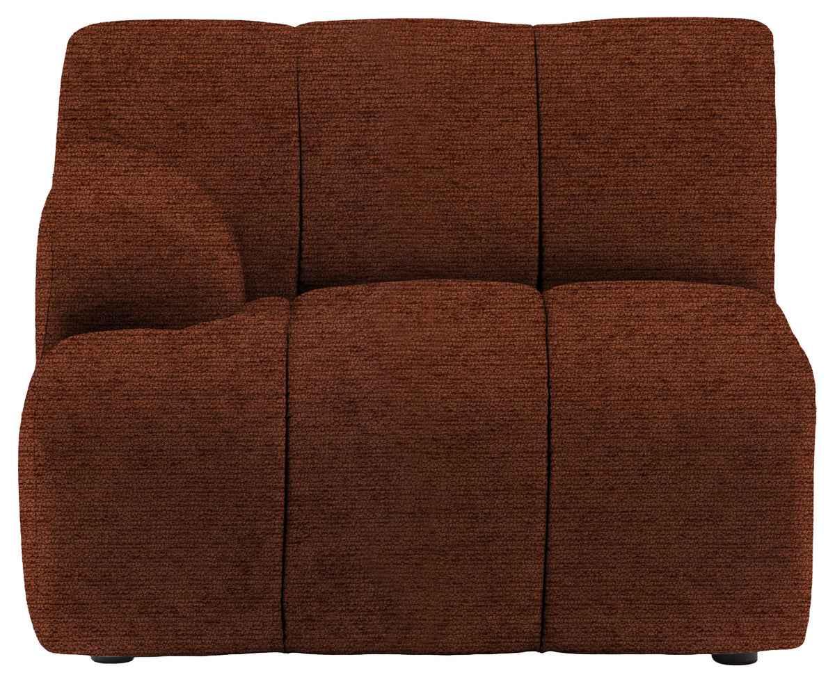 Gallery Direct Como LH Arm Module in Mikah Maple upholstery, product view