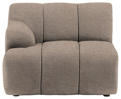 Gallery Direct Como LH Arm Module in Mikah Wicker upholstery, product view