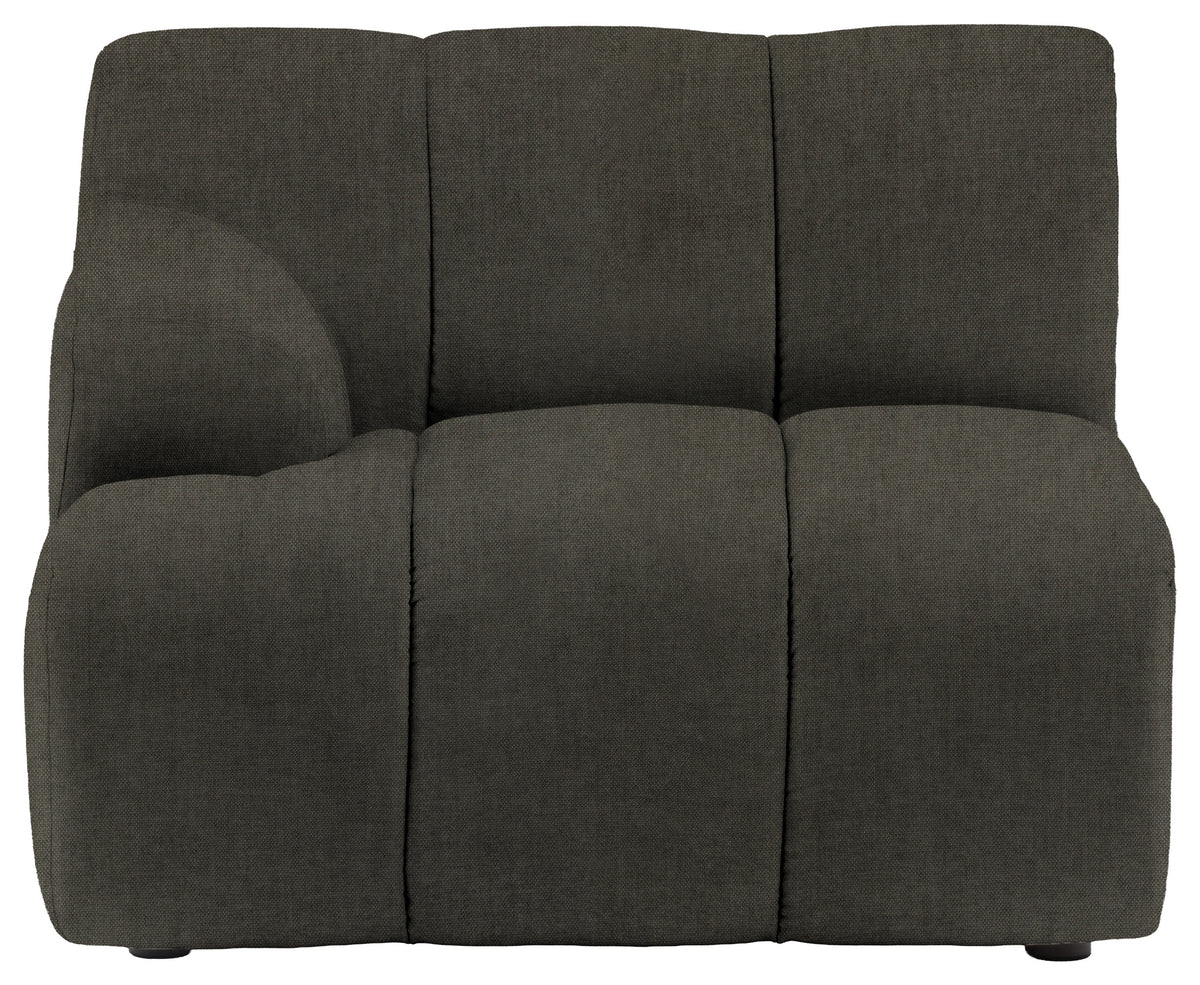Gallery Direct Como LH Arm Module in Verona Pine upholstery, product view