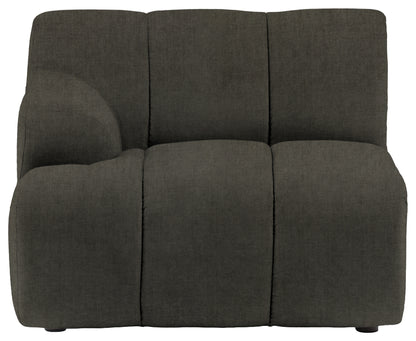 Gallery Direct Como LH Arm Module in Verona Pine upholstery, product view
