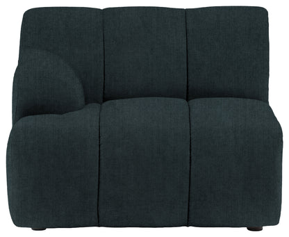 Gallery Direct Como LH Arm Module in Verona Topaz upholstery, product view