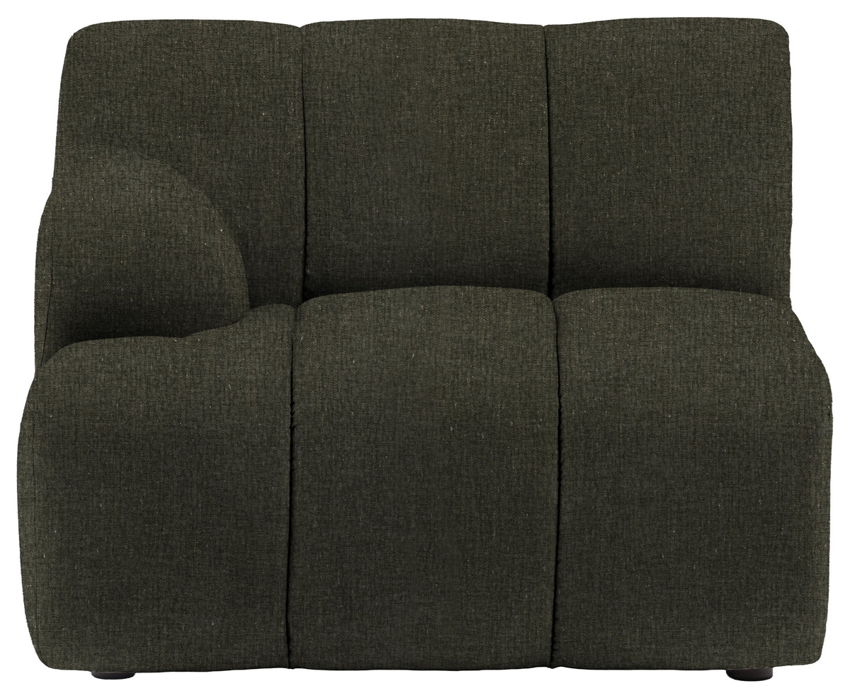 Gallery Direct Como LH Arm Module in Willow Hunter upholstery, product view