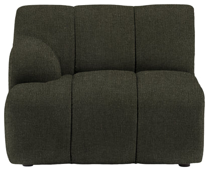 Gallery Direct Como LH Arm Module in Willow Hunter upholstery, product view