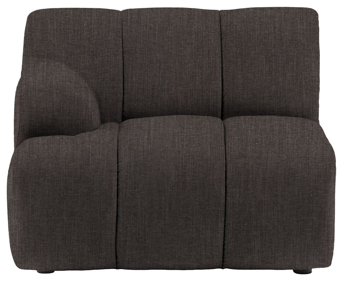 Gallery Direct Como LH Arm Module in Willow Magnet upholstery, product view