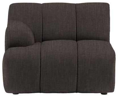 Gallery Direct Como LH Arm Module in Willow Magnet upholstery, product view