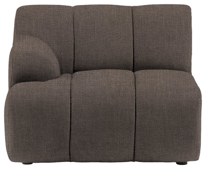 Gallery Direct Como LH Arm Module in Willow Stormy upholstery, product view