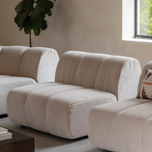 Gallery Direct Como Module 1 Seater styled in a living room