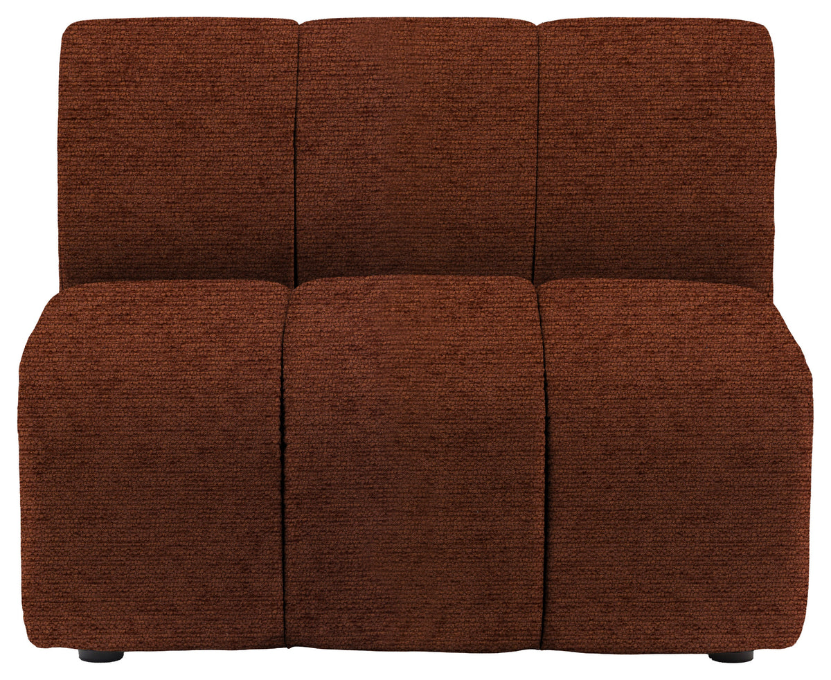 Gallery Direct Como Module 1 Seater in Mikah Maple upholstery, product view