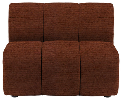 Gallery Direct Como Module 1 Seater in Mikah Maple upholstery, product view