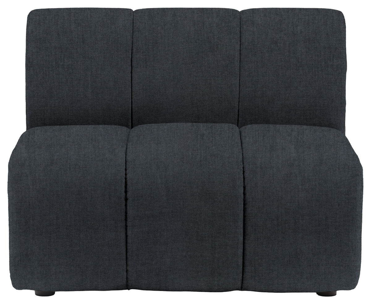 Gallery Direct Como Module 1 Seater in Verona Azure upholstery, product view
