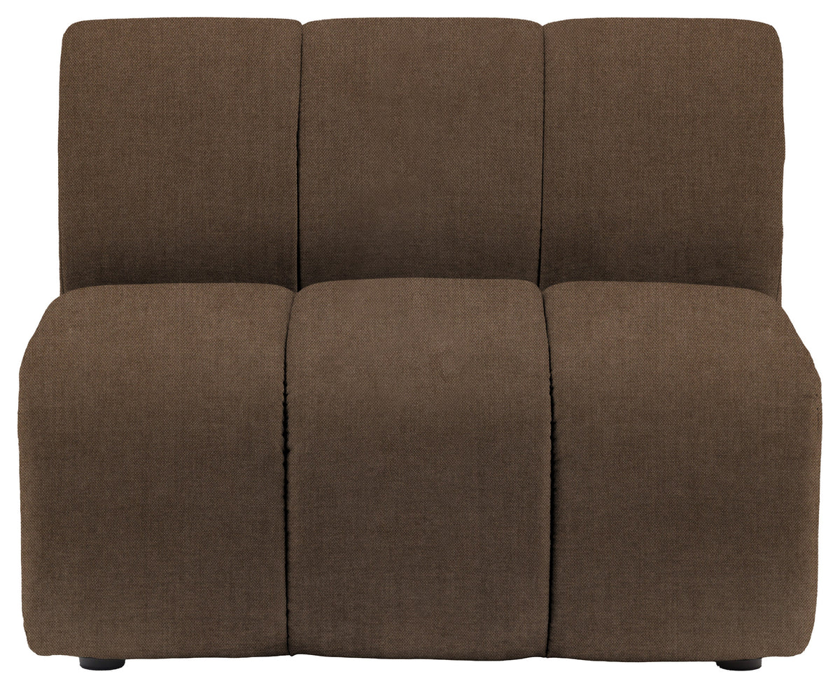 Gallery Direct Como Module 1 Seater in Verona Sepia upholstery, product view