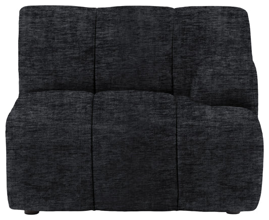 Gallery Direct Como RH Arm Module in Celine Battleship upholstery, product view