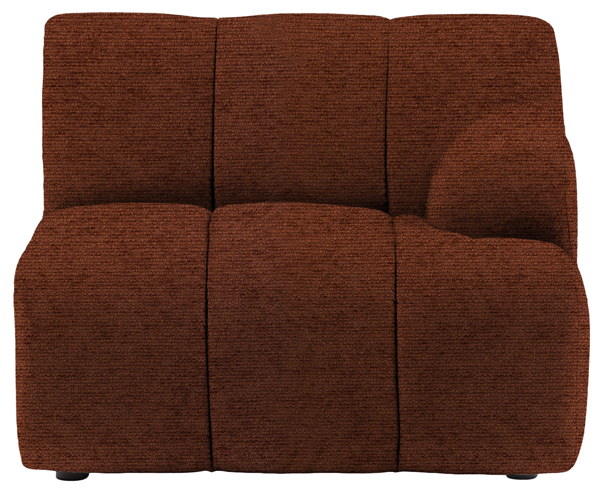 Gallery Direct Como RH Arm Module in Mikah Maple upholstery, product view