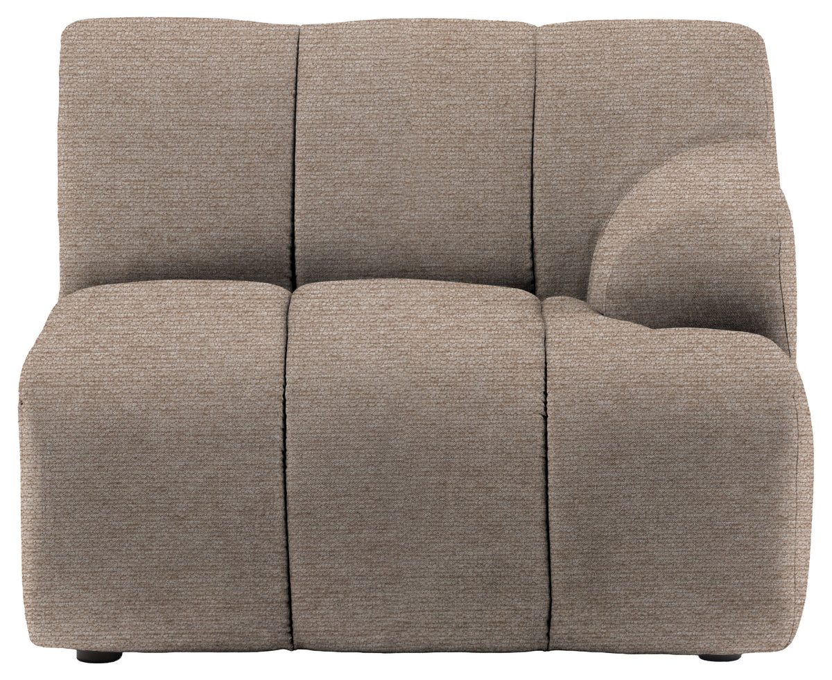 Gallery Direct Como RH Arm Module in Mikah Wicker upholstery, product view