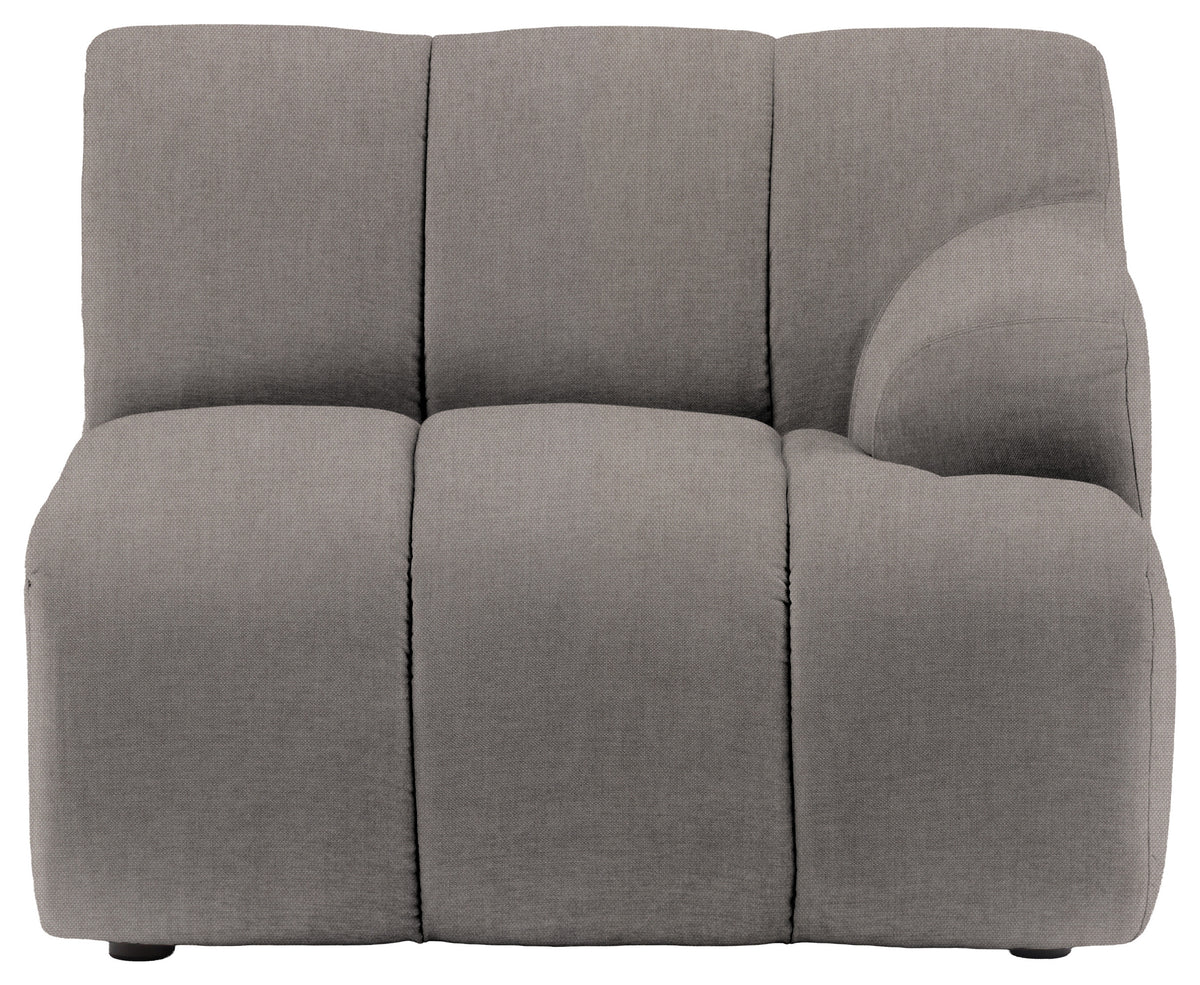 Gallery Direct Como RH Arm Module in Verona Showers upholstery, product view