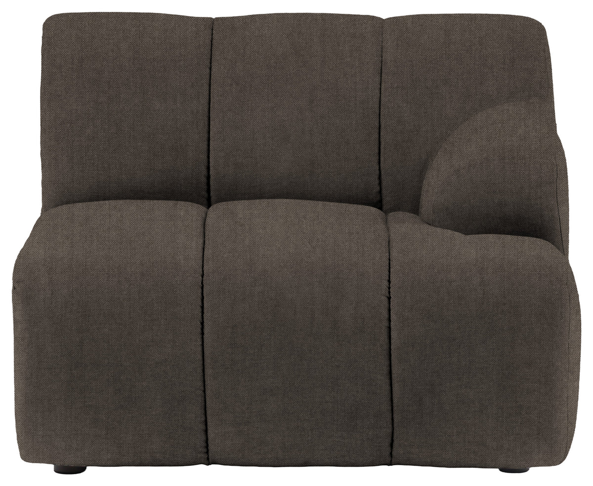 Gallery Direct Como RH Arm Module in Verona Twilight upholstery, product view