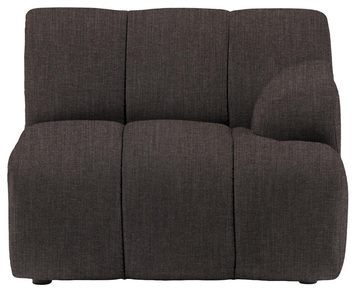 Gallery Direct Como RH Arm Module in Willow Magnet upholstery, product view