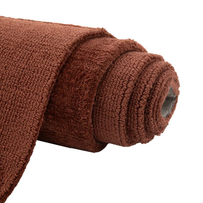 Gallery Direct Nutmeg Brown Cortland Block Rug measures 1200x1800mm