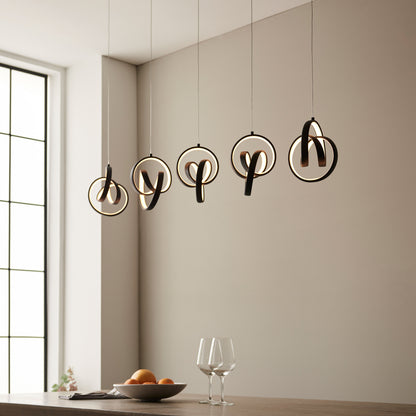 Gallery Direct Cosma 5 Pendant Light, styled in a room setting