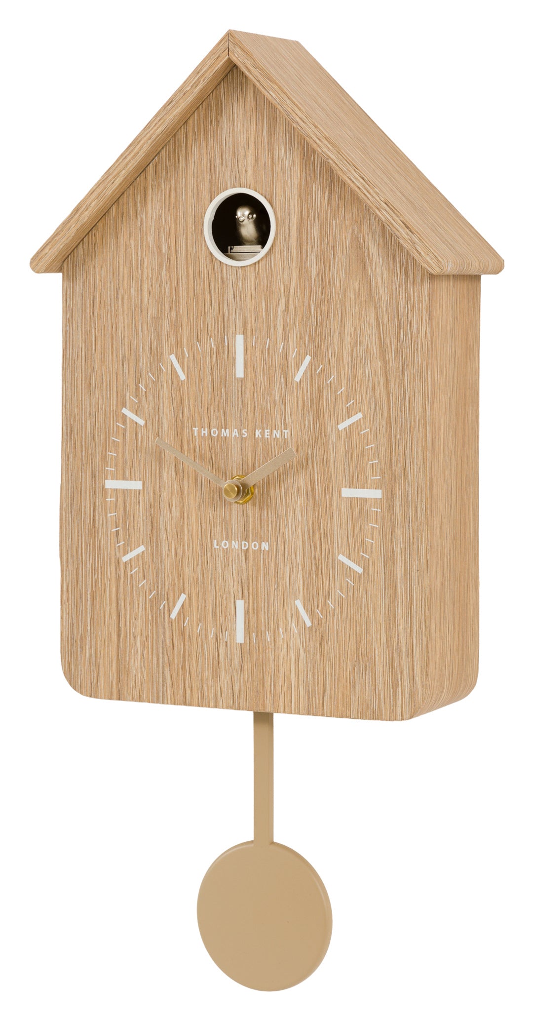 Gallery Direct Cuckoo Clock Oak, complete product view