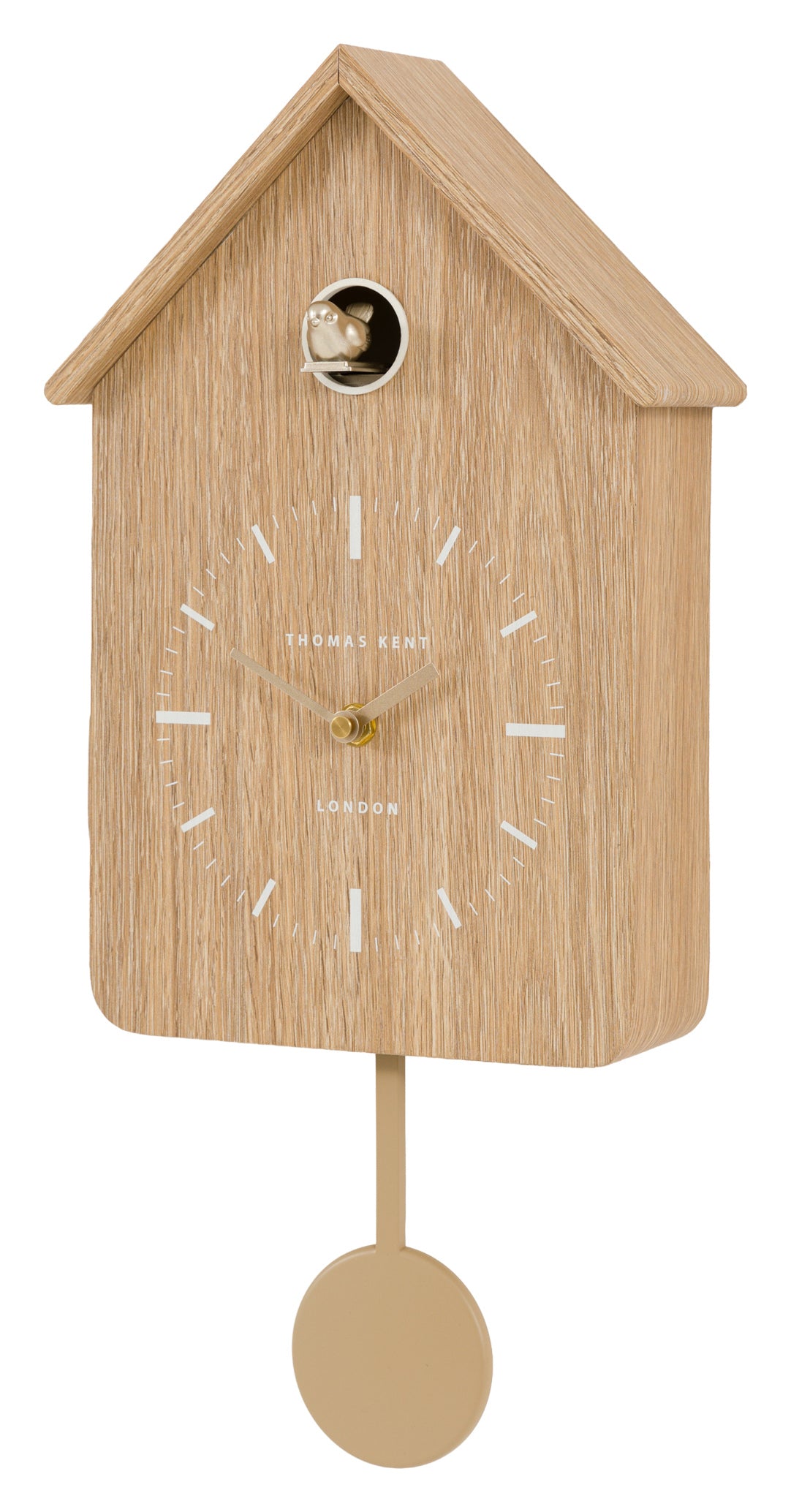 Gallery Direct Cuckoo Clock Oak, complete product view