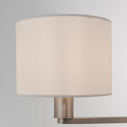 Gallery Direct Daley 3 Pendant Matt Nickel, close-up of the finish and design