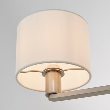 Gallery Direct Daley 3 Pendant Matt Nickel, close-up of the finish and design