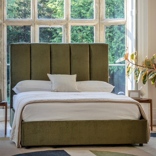 Gallery Direct Denton Ottoman Super King Size styled in a bedroom