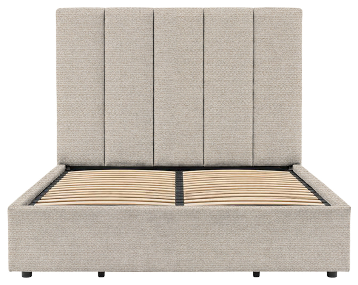Gallery Direct Denton Ottoman Super King Size in Mikah Vanilla upholstery, product view