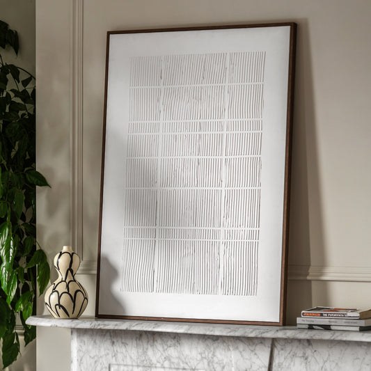 Gallery Direct Depth Framed Canvas displayed in a styled interior