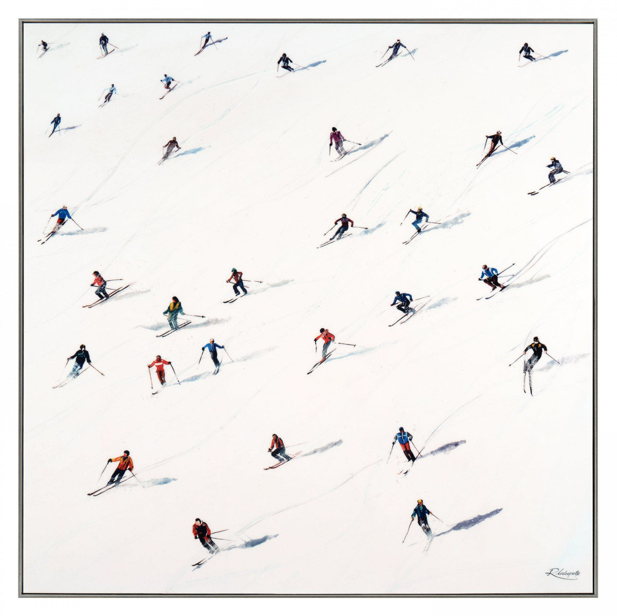 Gallery Direct Downhill Framed Art, complete product view