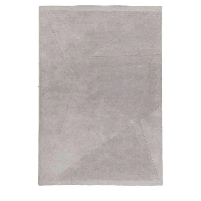 Gallery Direct Duffryn New Zealand Lambswool Rug, hand tufted and hypoallergenic, this light grey large area rug measures 2000x2900mm