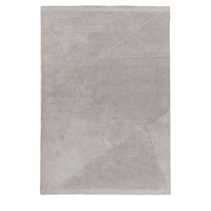Gallery Direct Duffryn New Zealand Lambswool Rug, hand tufted and hypoallergenic, this light grey large area rug measures 2000x2900mm