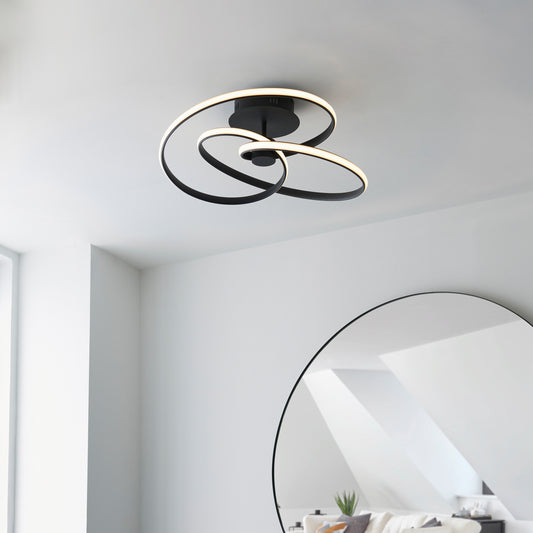 Gallery Direct Dune 1 Ceiling Light, styled in a room setting