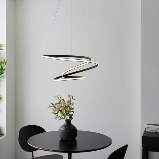 Gallery Direct Dune 1 Pendant Light, styled in a room setting