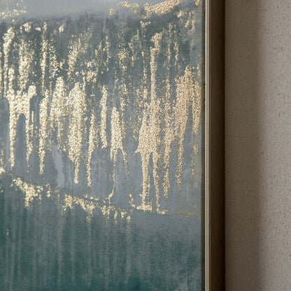 Gallery Direct Early Morning Horizon Framed Canvas, close-up of the artwork and frame details