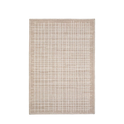 Gallery Direct Elmira hand tufted Linear design rug measuring 1600x2300mm, crafted from a mix of wool and polyester fibre for a plush pile and texture