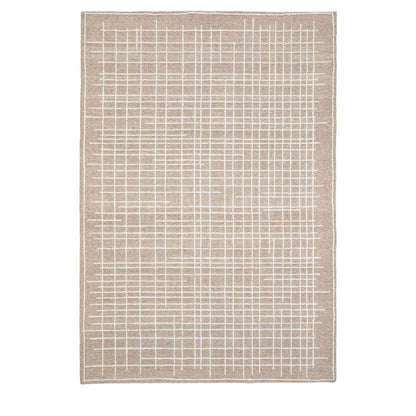 Gallery Direct Elmira hand tufted, Linear design rug, measuring 2000x2900mm, in a natural cream colour
