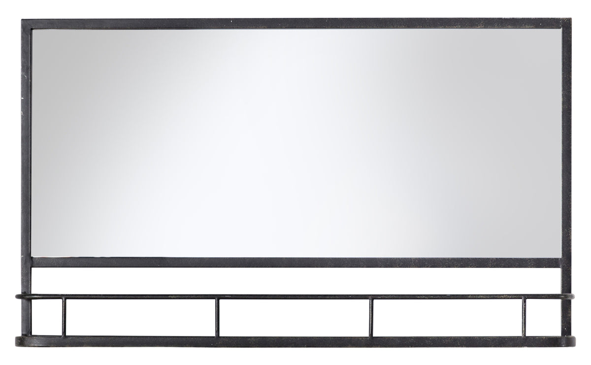 Gallery Direct Emerson Overmantel Mirror, complete product view