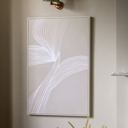Gallery Direct Entwined Framed Canvas displayed in a styled interior