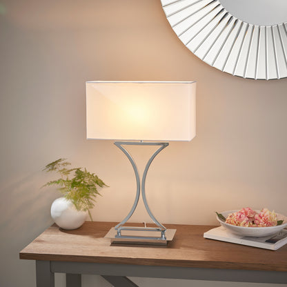 Gallery Direct Epalle Table Lamp, styled in a room setting