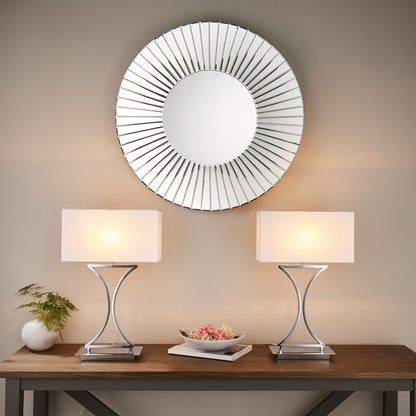 Gallery Direct Epalle Table Lamp, styled in a room setting