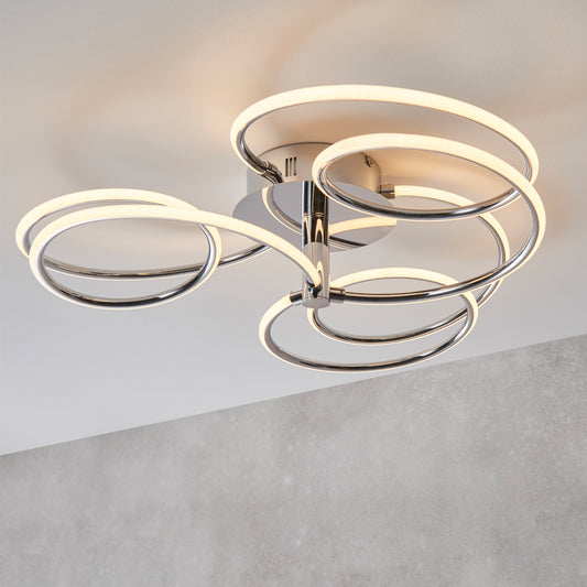 Gallery Direct Eterne Ceiling Light, styled in a room setting