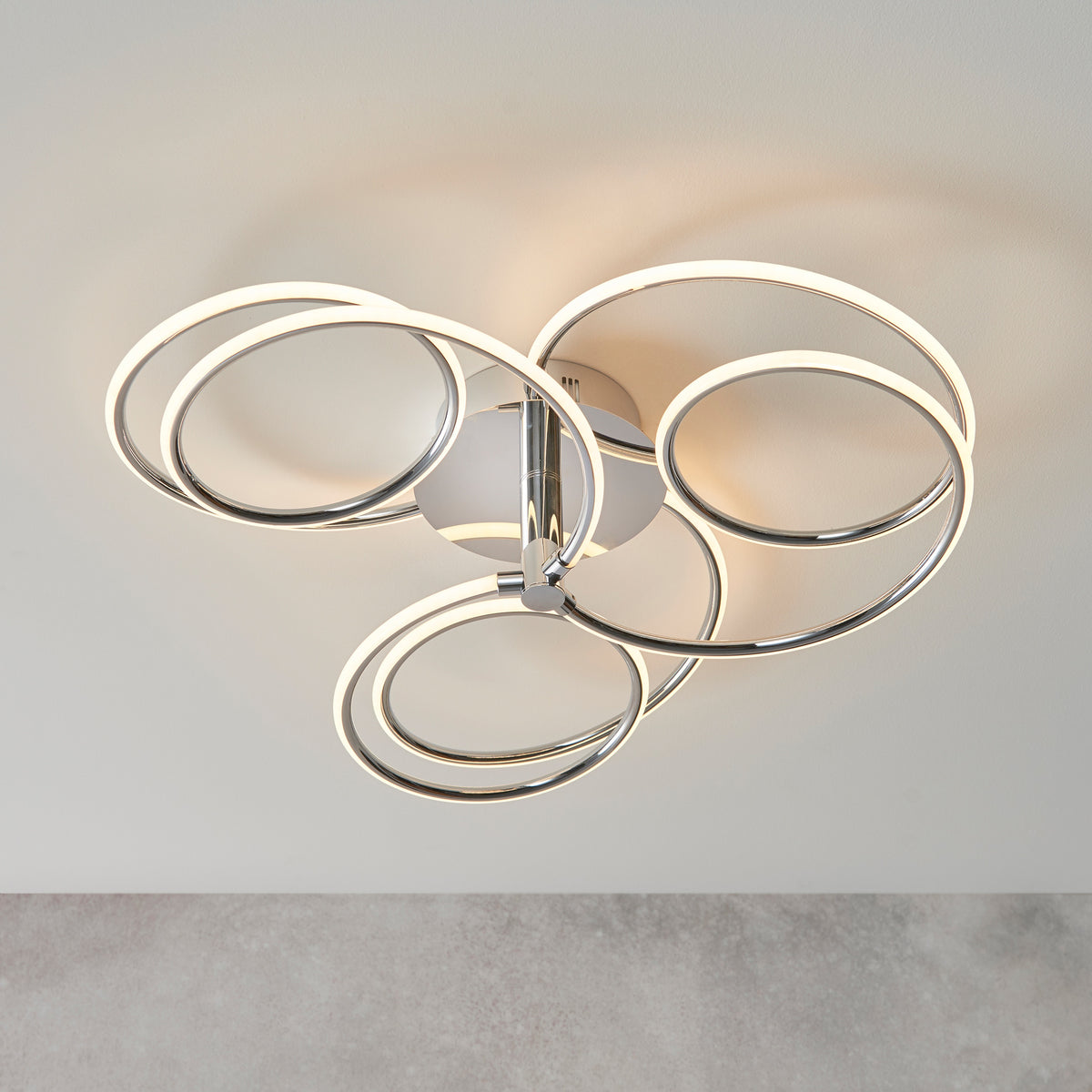 Gallery Direct Eterne Ceiling Light, styled in a room setting