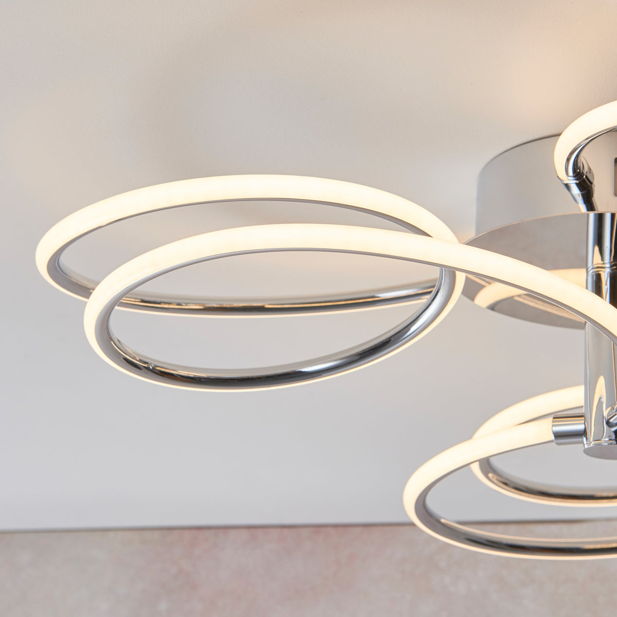Gallery Direct Eterne Ceiling Light, close-up of the finish and design
